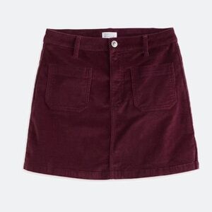 A Line Corduroy Skirt